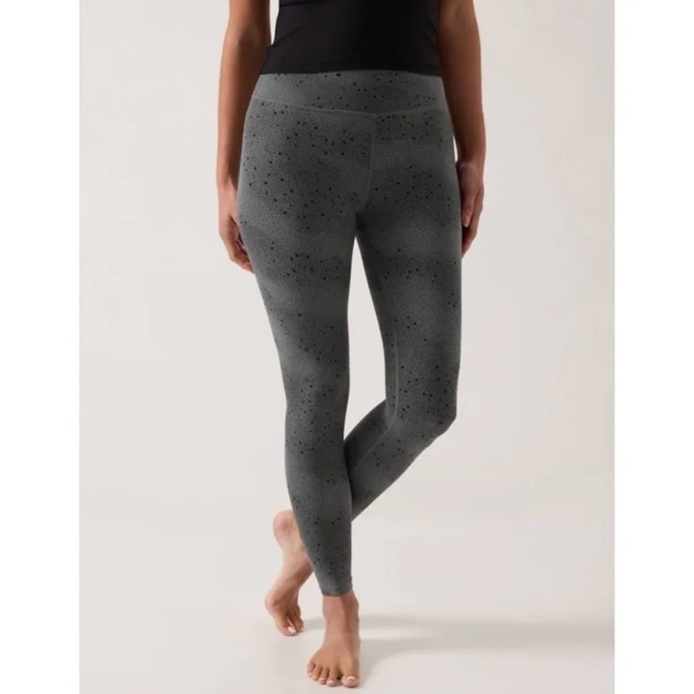 Athleta Transcend Grey Star Tight - Size L